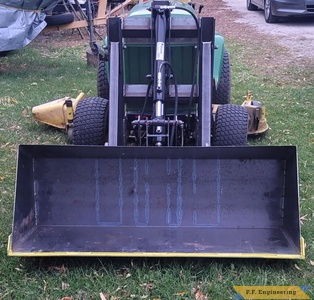 Alan B. from Neosho, WI JD430 mini payloader - front view