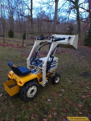 Eric D. Friedens, PA 1976 Cub Cadet 1200 front end loader right rear view